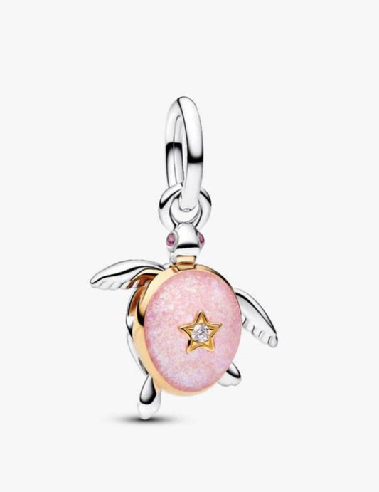 Pandora Lab Diamond Pink Sea Turtle Charm 764432C01