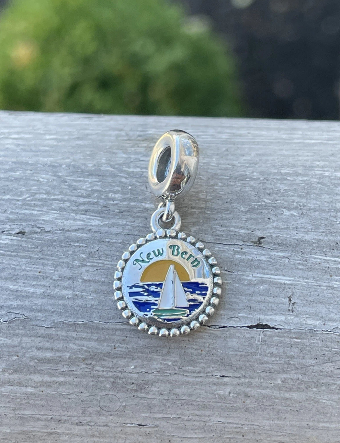 Pandora New Bern North Carolina State Exclusive Travel Destination Dangle Charm