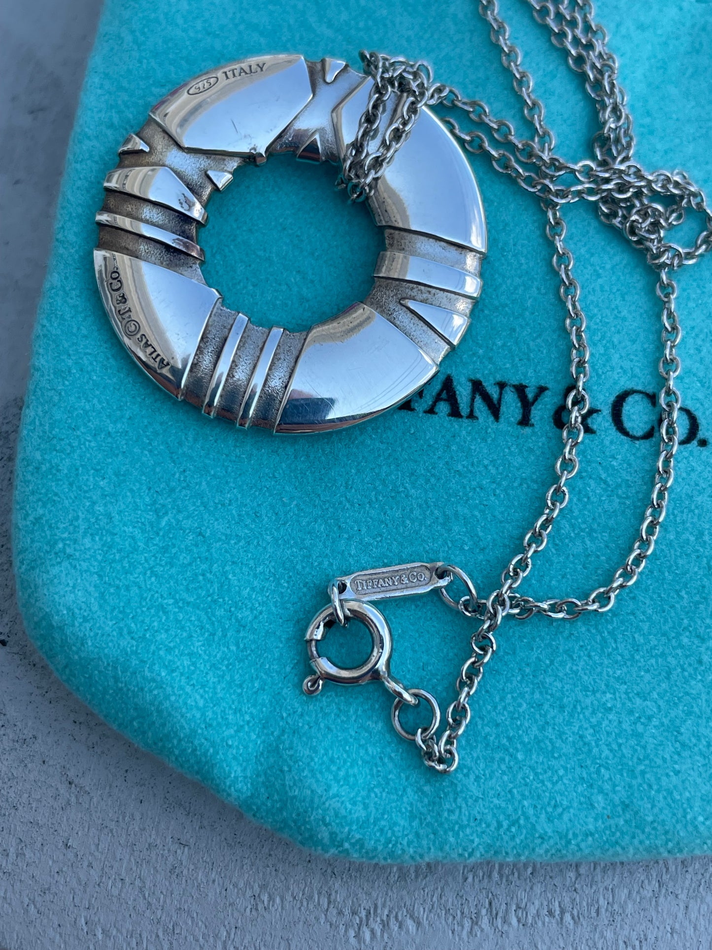 925 Sterling Silver Designer Tiffany&Co. Women’s Atlas Necklace