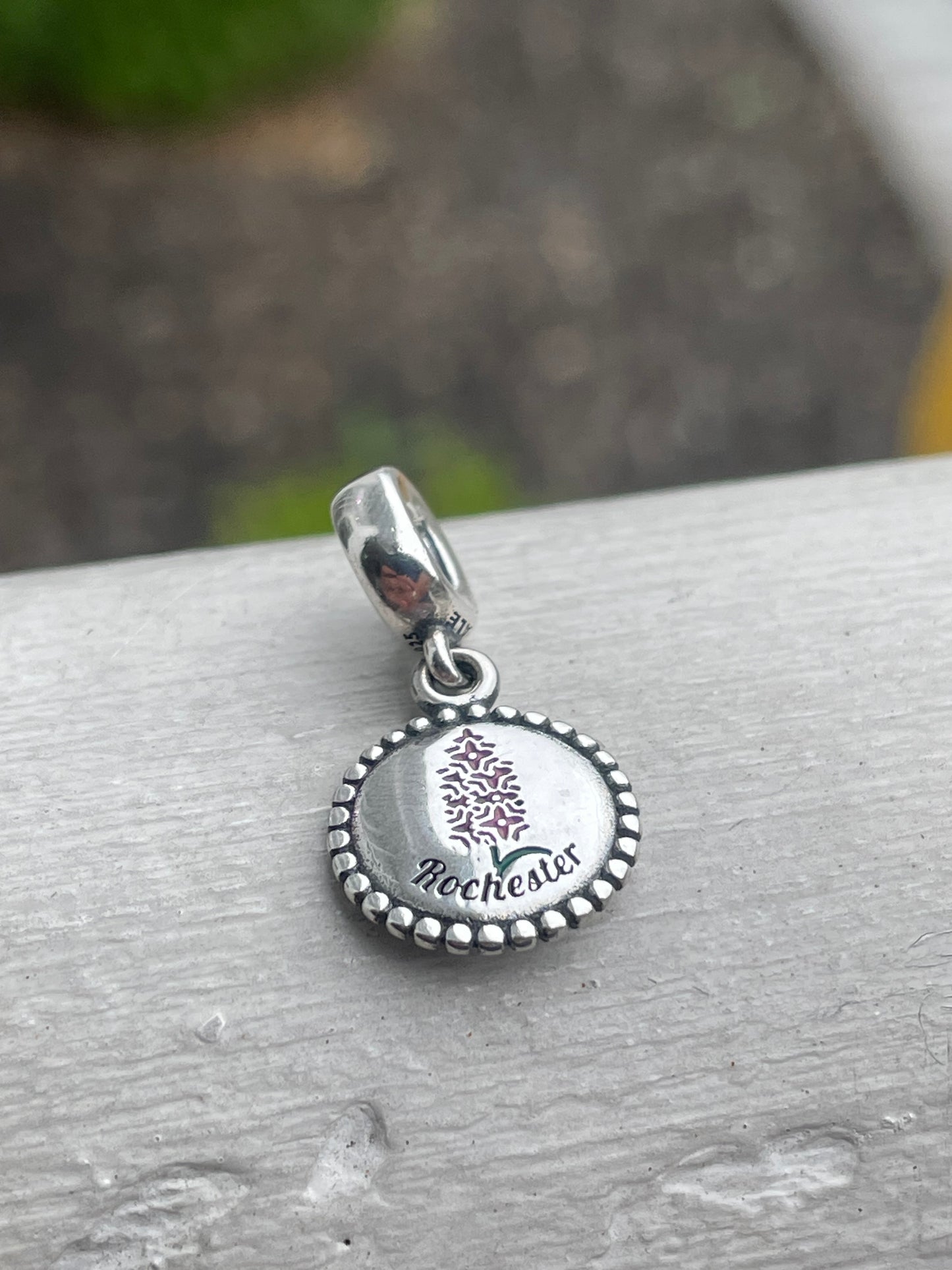 Pandora Rochester NY Exclusive New York State Dangle Travel Charm