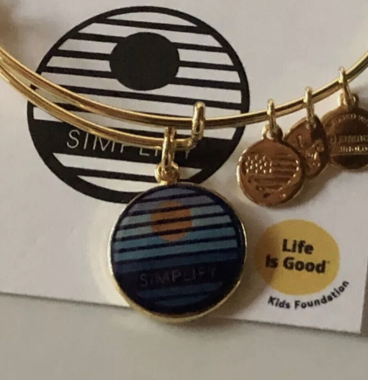 Alex and Ani Simplify Bracelet Shiny Goldtone