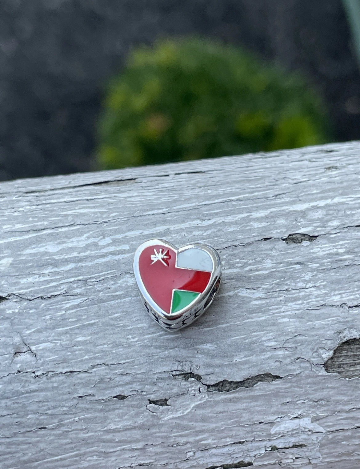Pandora Oman 🇴🇲 Exclusive Country Flag Colors Heart Charm
