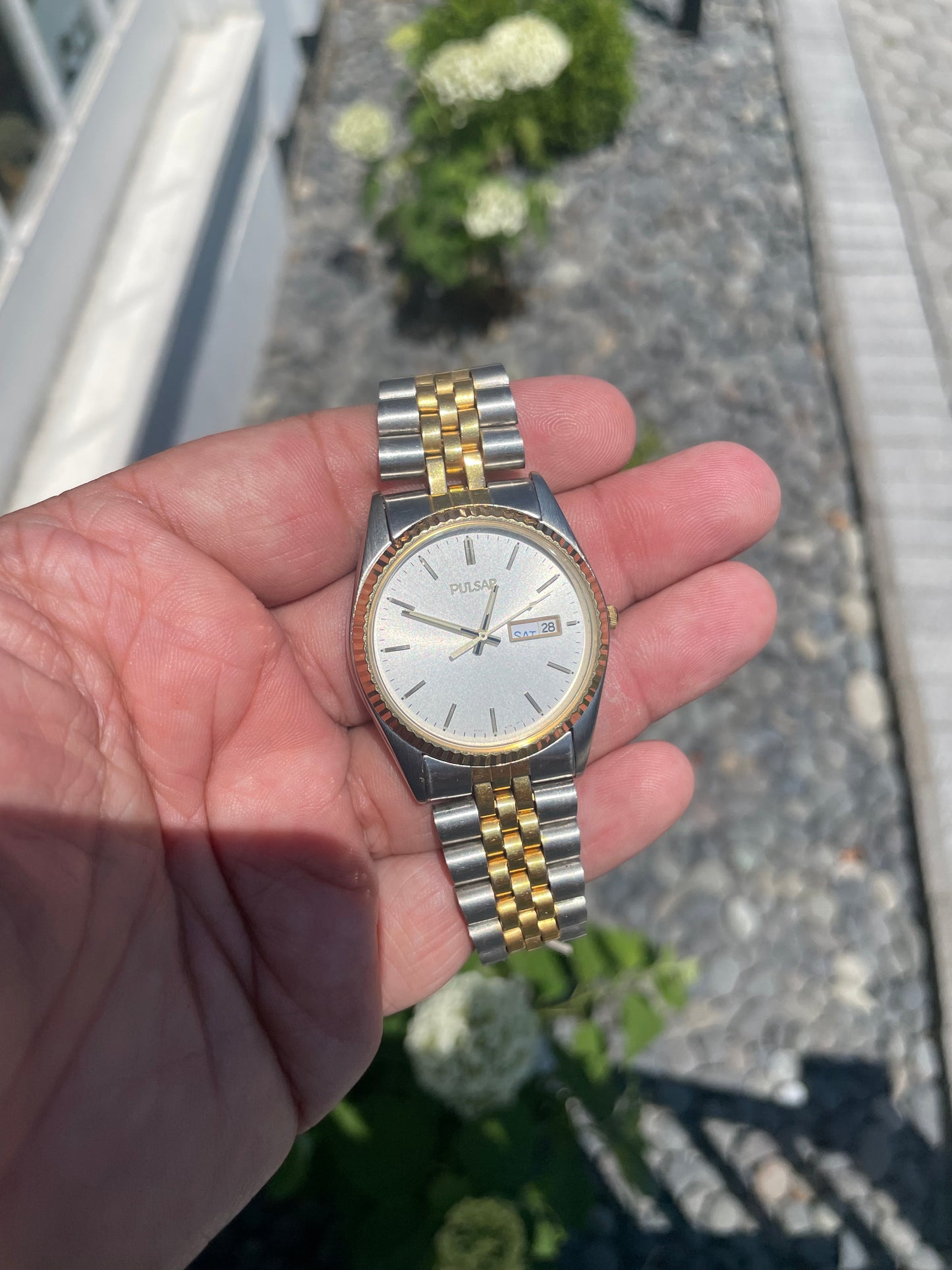 Men’s Vintage Two-tone Pulsar Watch