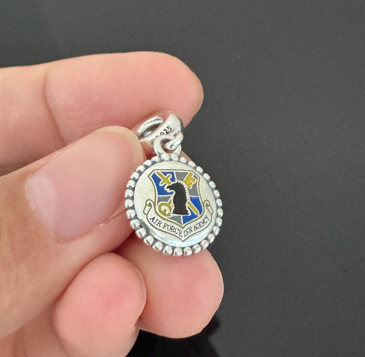 Pandora Military United States Air Force Dangle Moments Charm