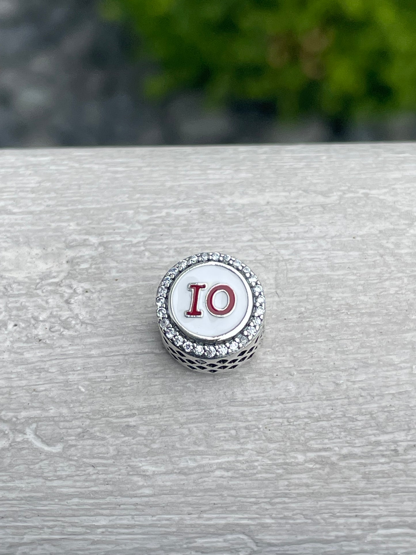 Pandora Ohio State Exclusive Travel Signet Round Charm