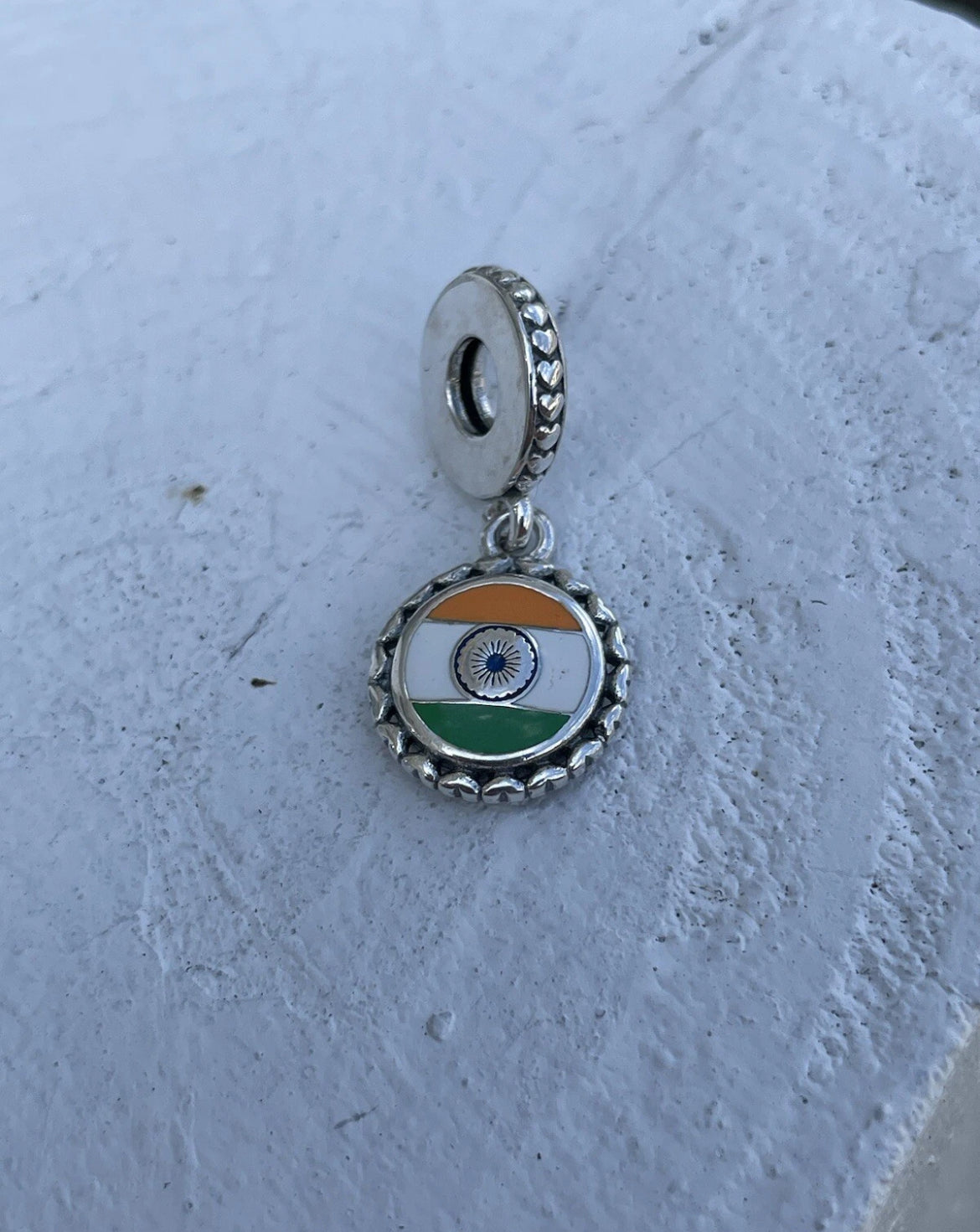 Pandora India Flag Country Exclusive Dangle Charm