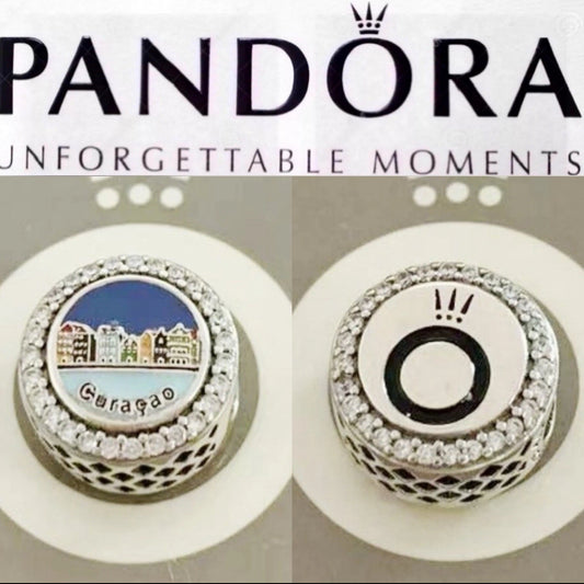 Pandora Curacao Round Signet Exclusive Charm