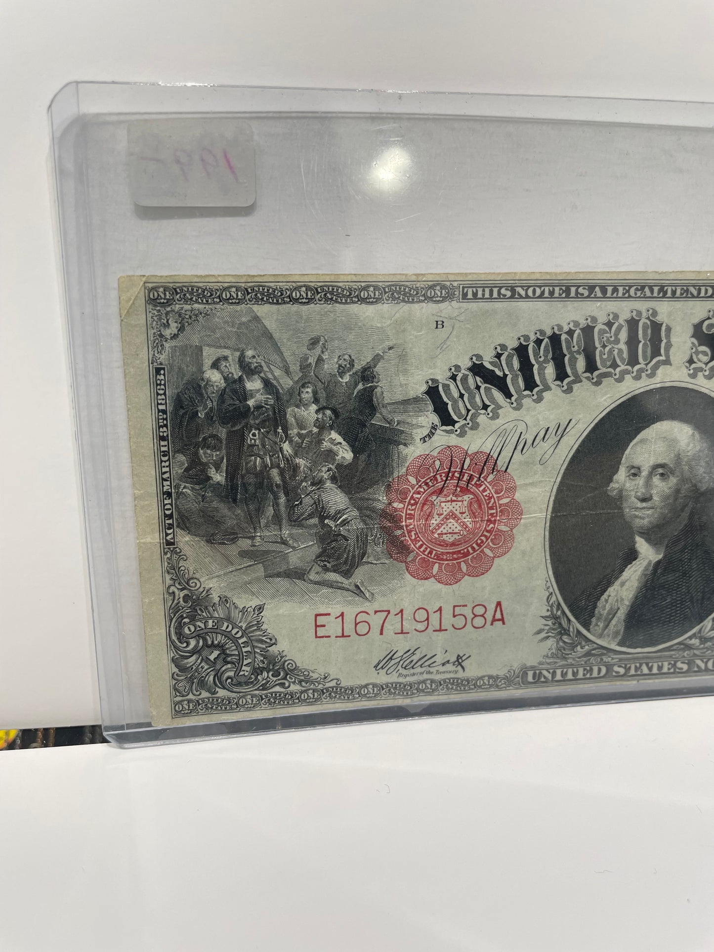 1917 U.S. Large $1 Bill Note