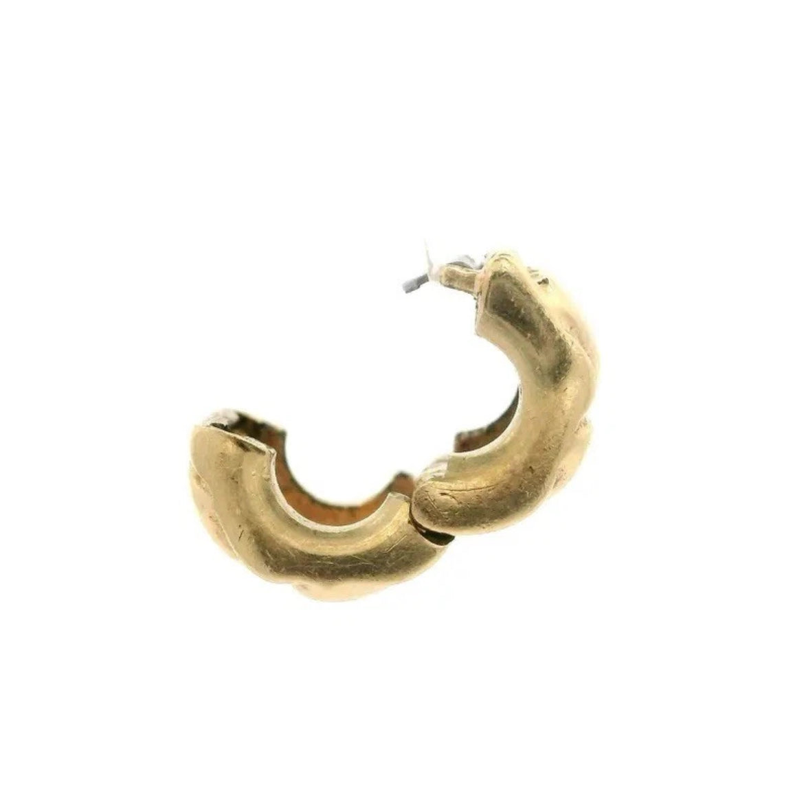 Retired Pandora Solid 14k Yellow Gold Heart Clip Charm 750243