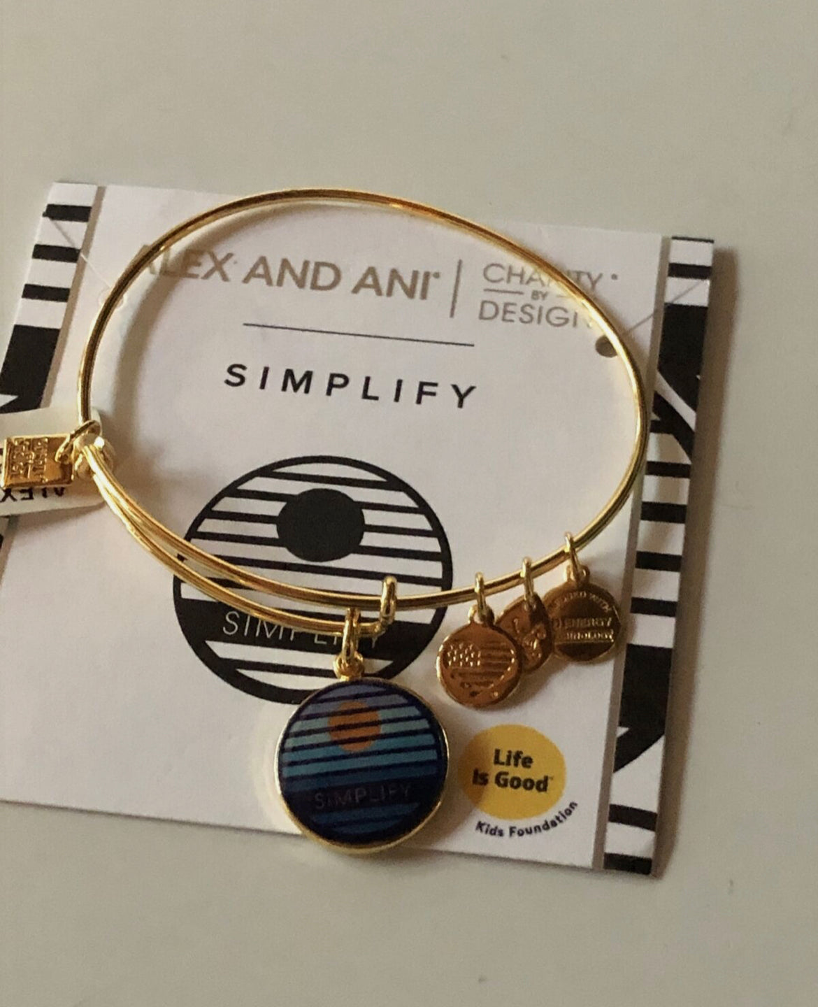 Alex and Ani Simplify Bracelet Shiny Goldtone