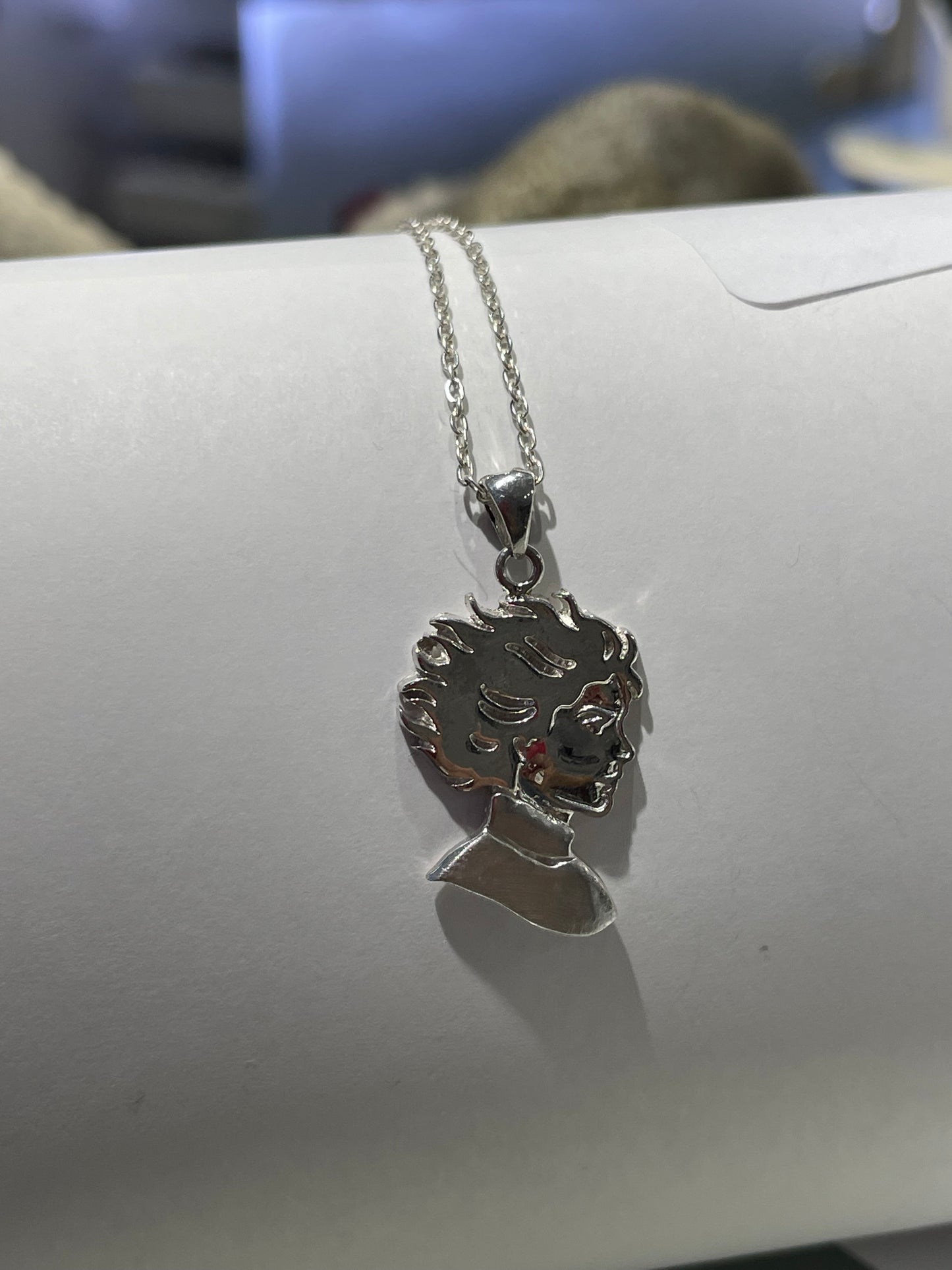 Kristin Kreuk Madwoman’s Library Bookclub Logo Sterling Silver Necklace