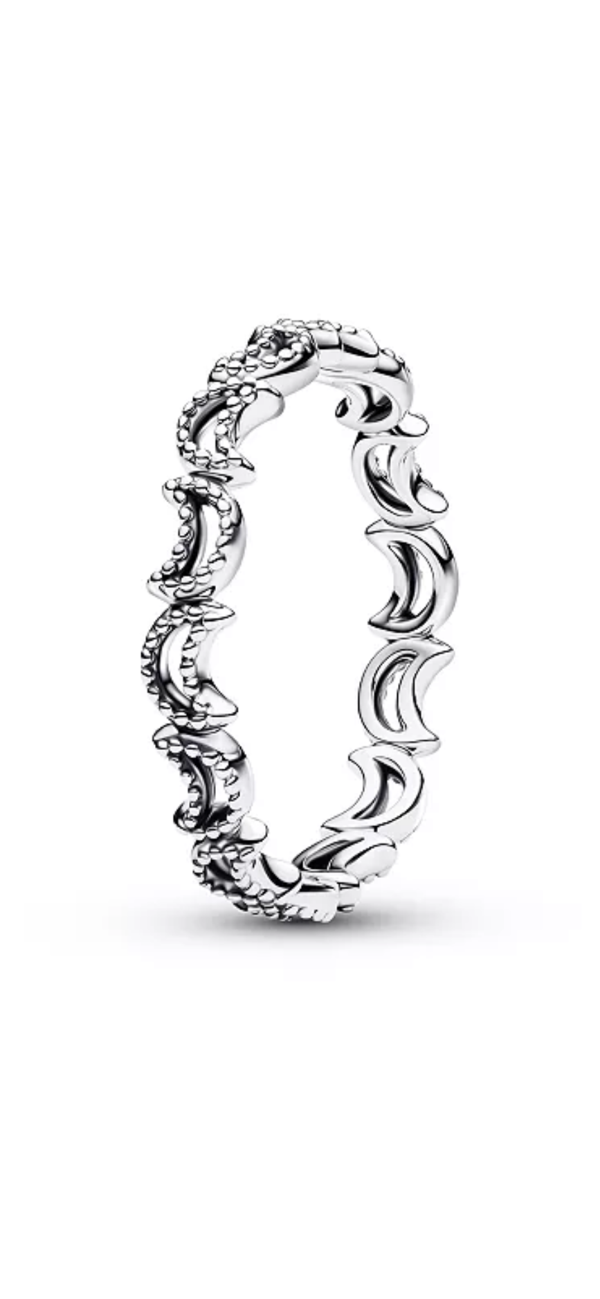 Pandora Crescent Moon Ring 194258C00 Size 8.5