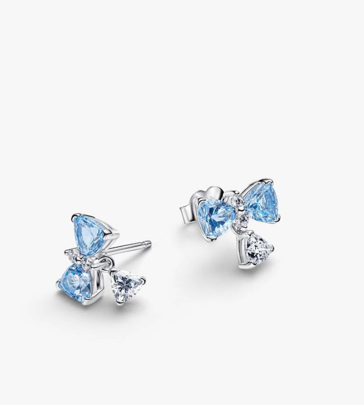 Pandora Bridgerton Sparkling Blue Bow Dangle Earrings 294336C01