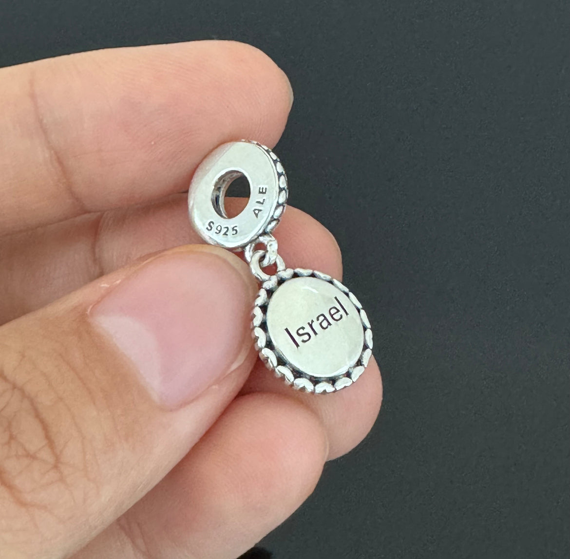 Pandora Israel Flag Country Exclusive Dangle Charm