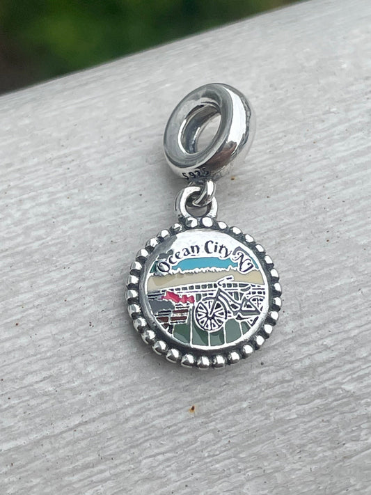 Pandora Ocean City New Jersey Exclusive Beach Travel Dangle Charm