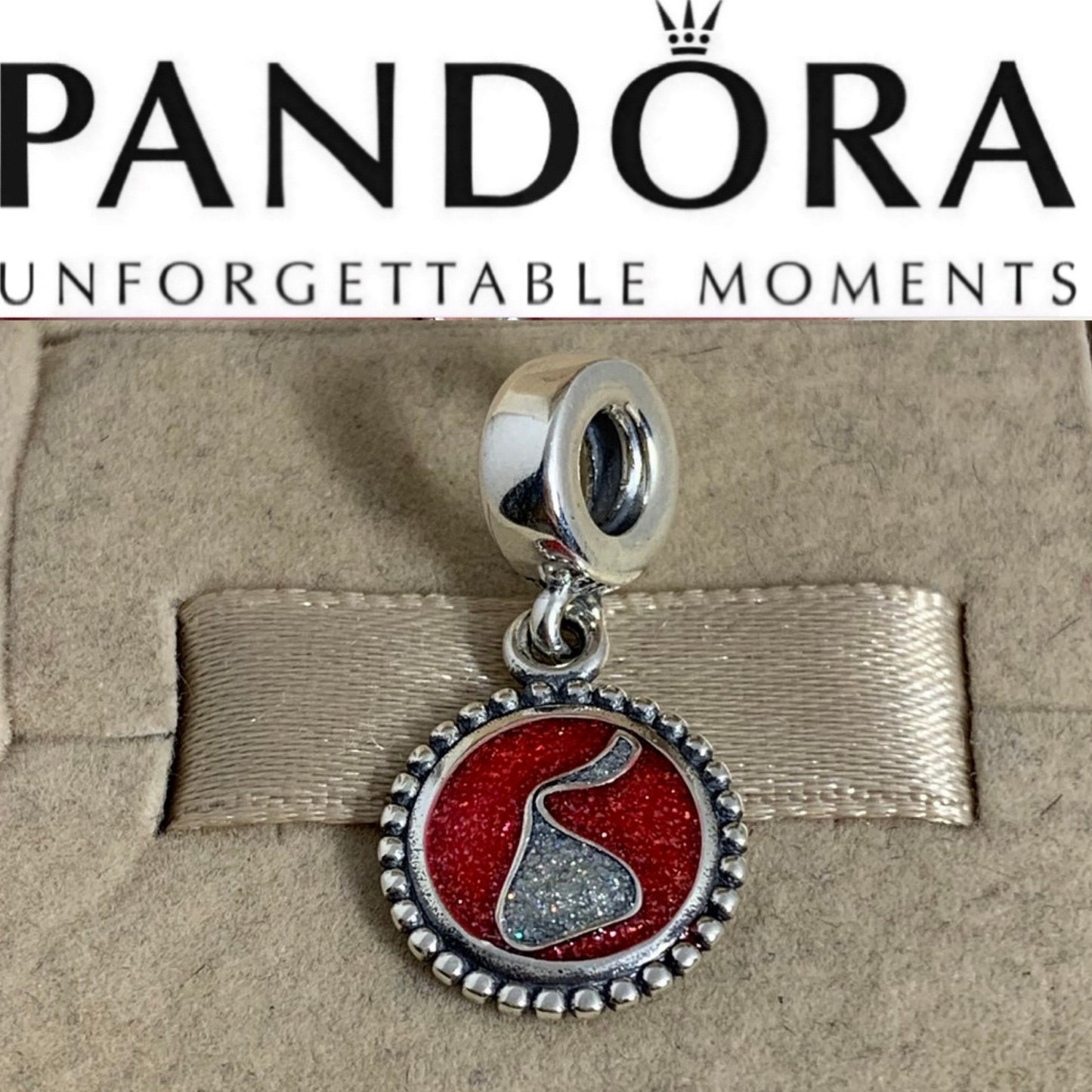 Pandora Hershey Pennsylvania Exclusive Hershey Kiss Logo Dangle Charm