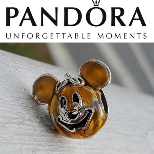 Pandora Disney Parks Exclusive Mickey Pumpkin Charm