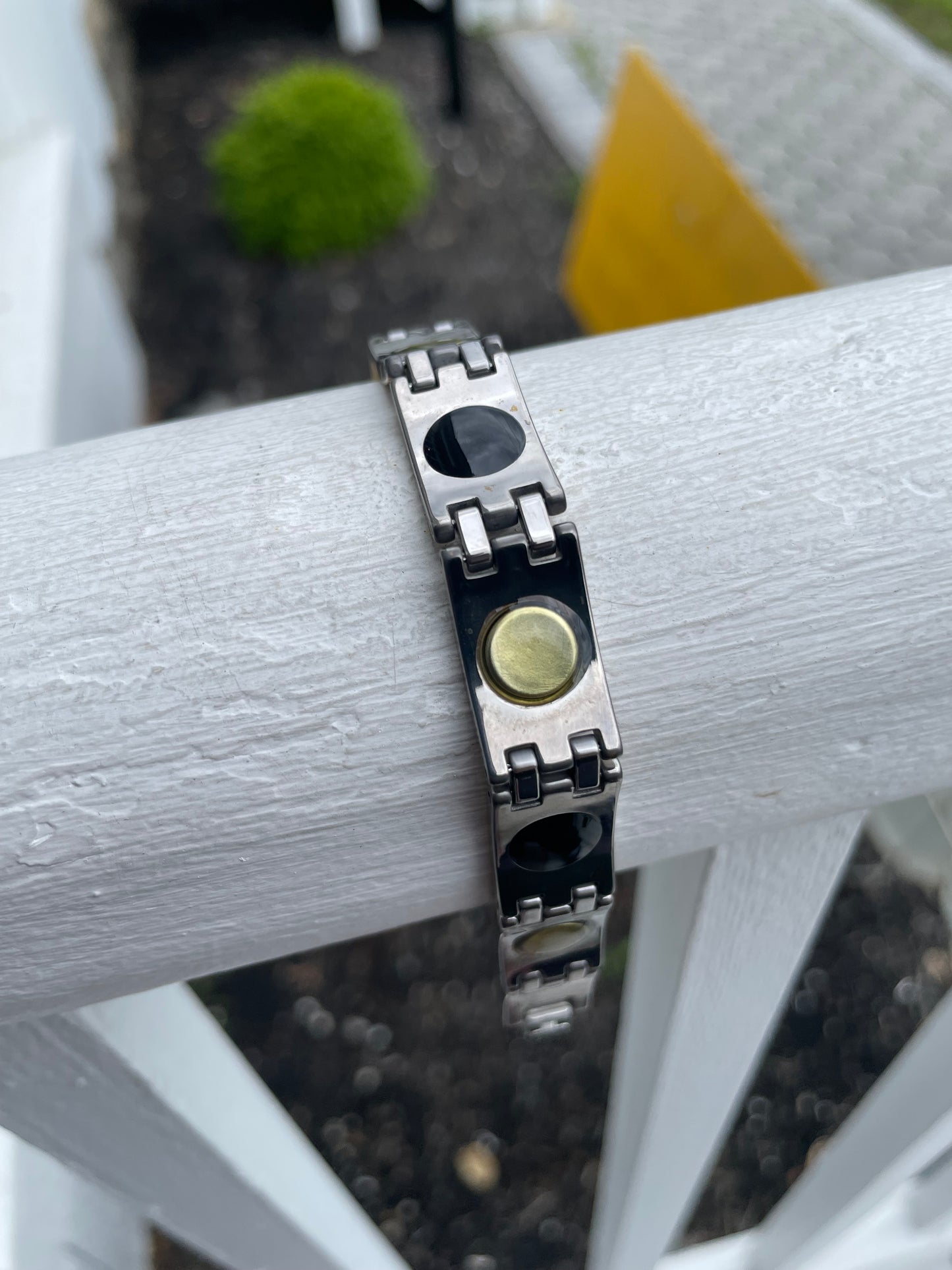 Tungsten signet Style Link Bracelet 8”