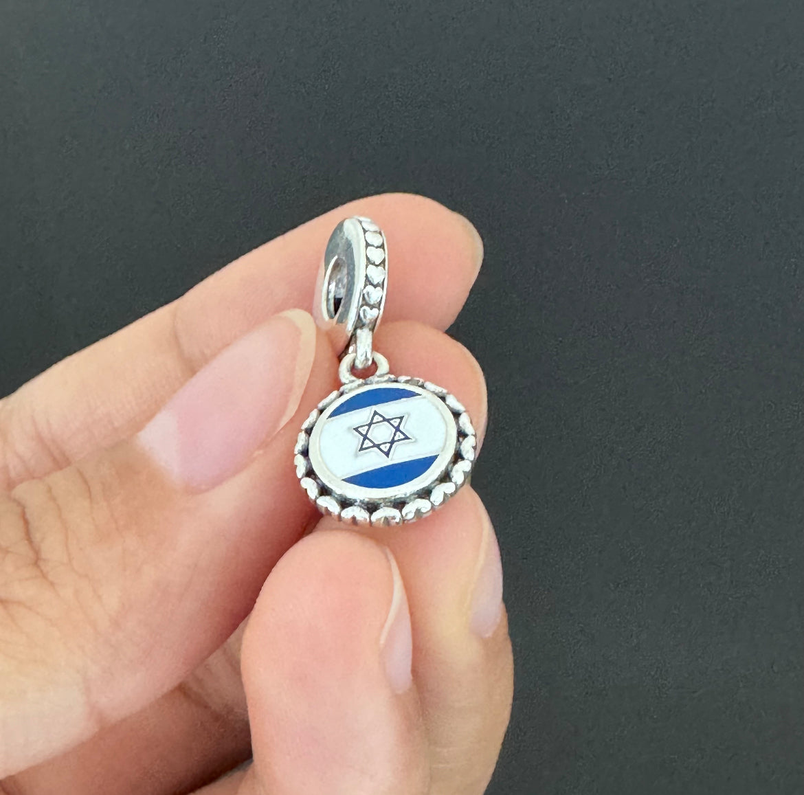 Pandora Israel Flag Country Exclusive Dangle Charm