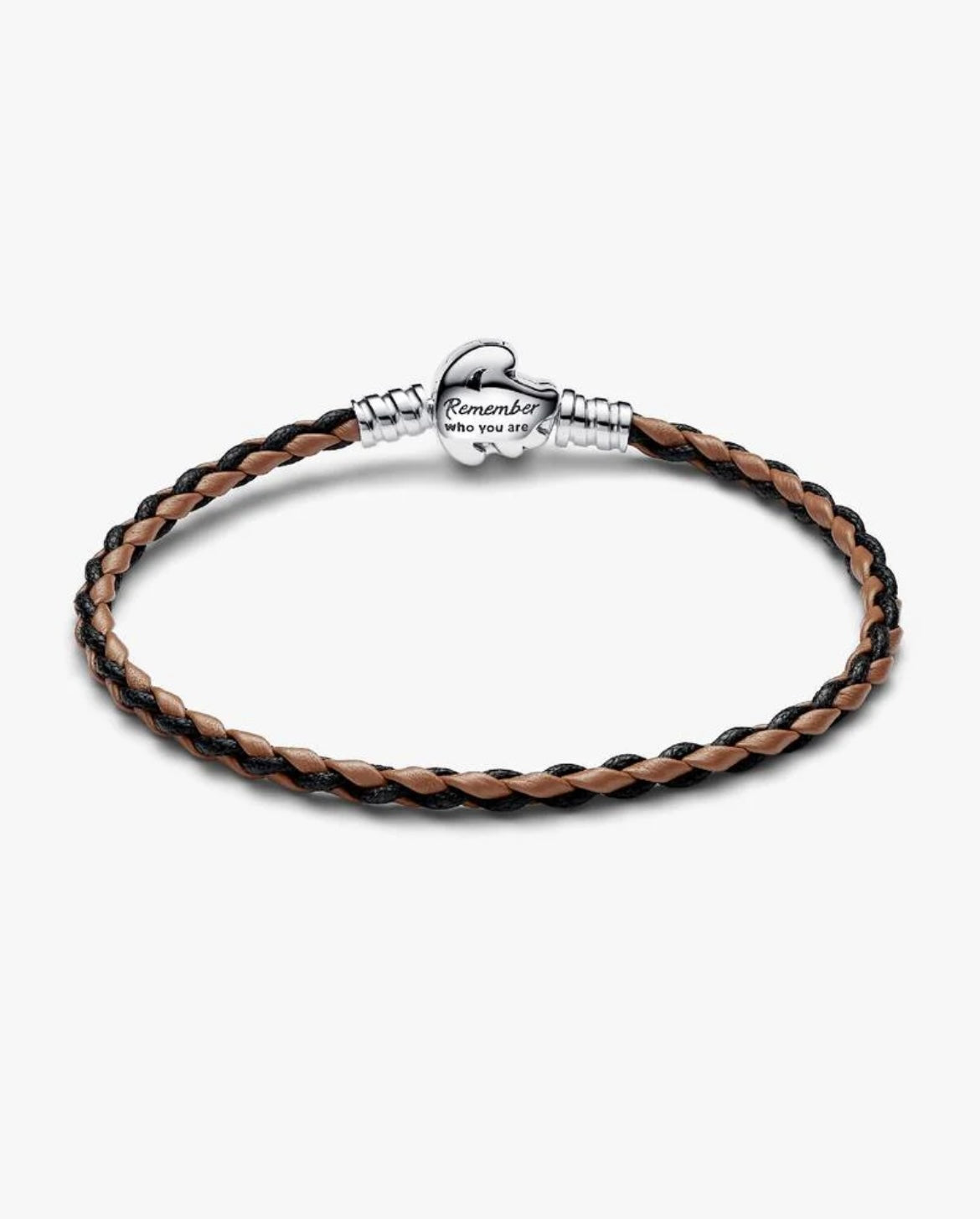 Disney x Pandora Lion King Clasp Moments Braided Color Leather Bracelet 7.1”