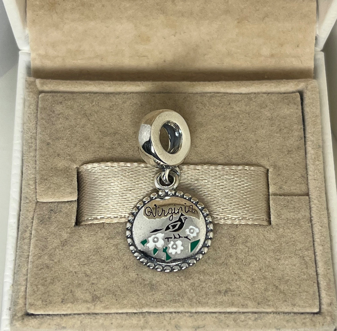 Pandora State of Virginia Exclusive State Bird Dangle Charm
