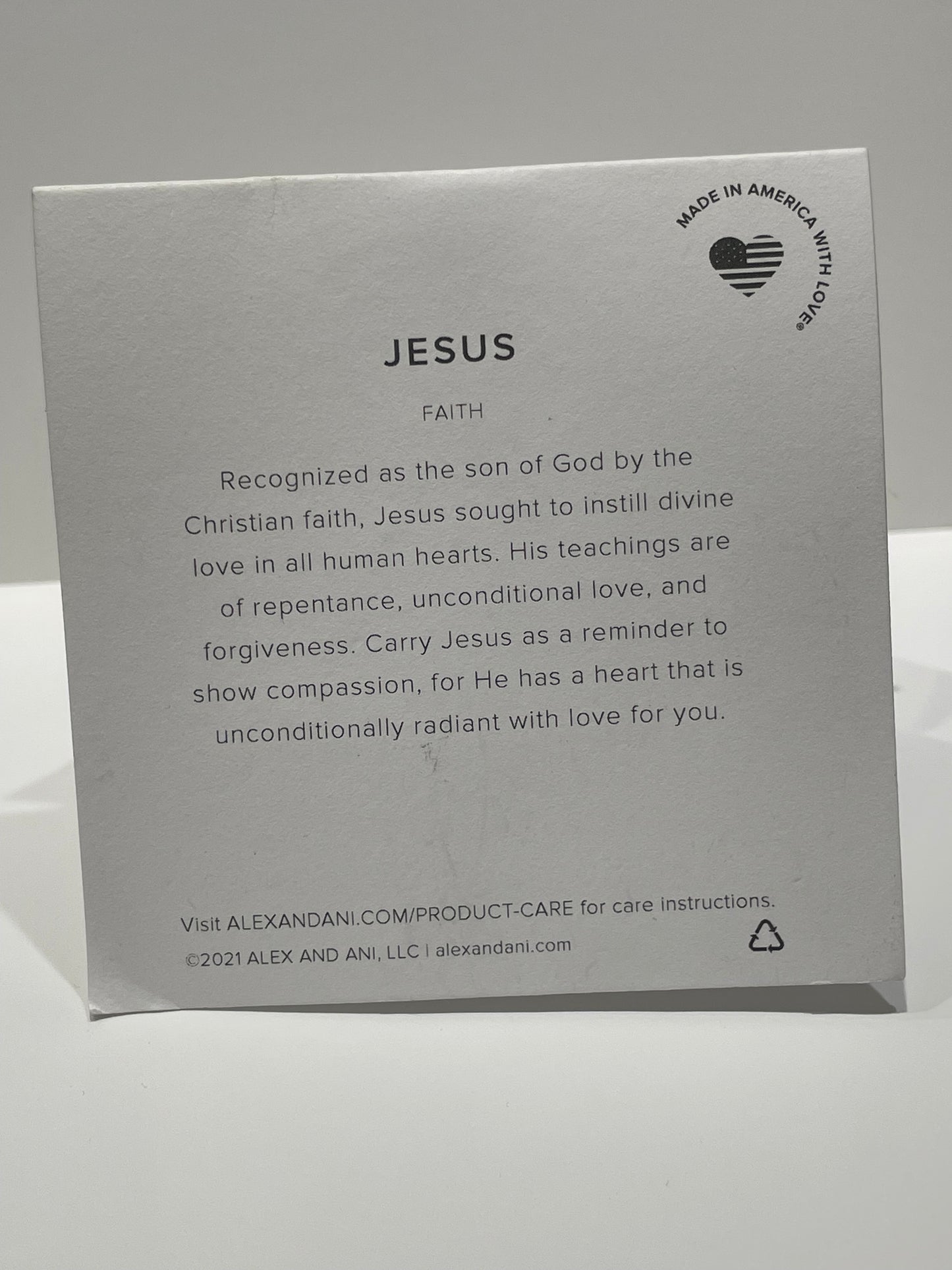 Alex and Ani Jesus Faith & Hope Silver Tone Bracelet