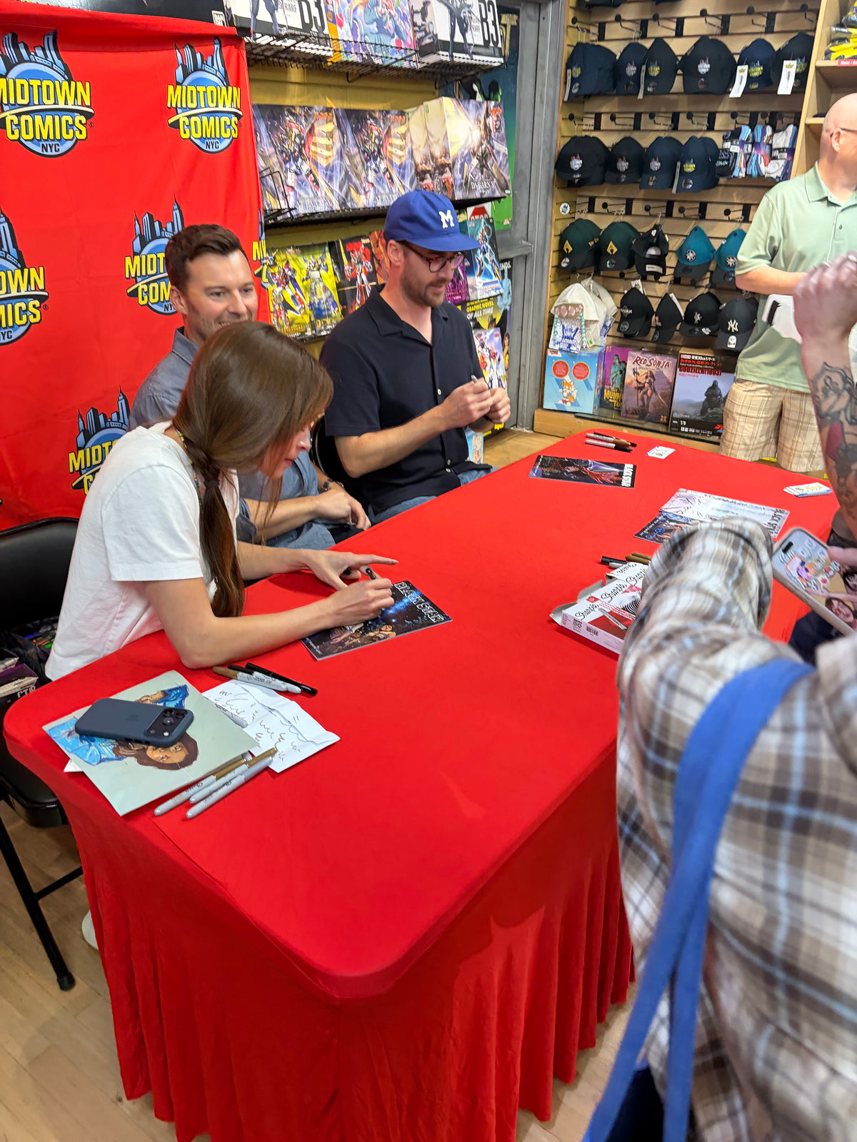 Signed x3 Black Star #1 Madwoman’s Library Exclusive Variant Cover signed by Kreuk, Mooney, and Putzer