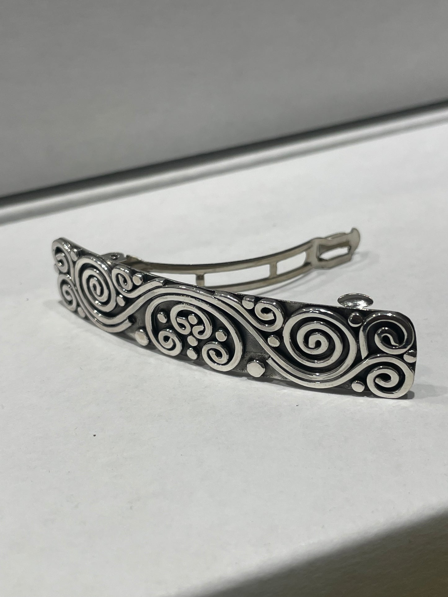 Designer BA Suarti 925 Sterling Silver Hair Clip Barrette