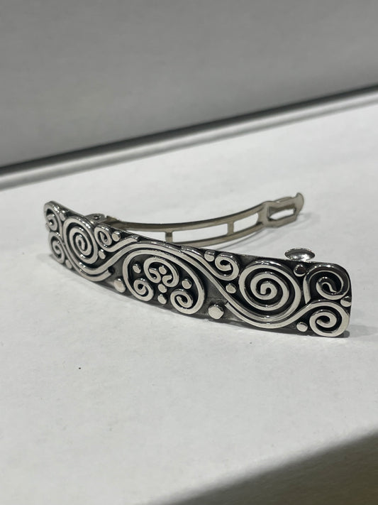 Designer BA Suarti 925 Sterling Silver Hair Clip Barrette