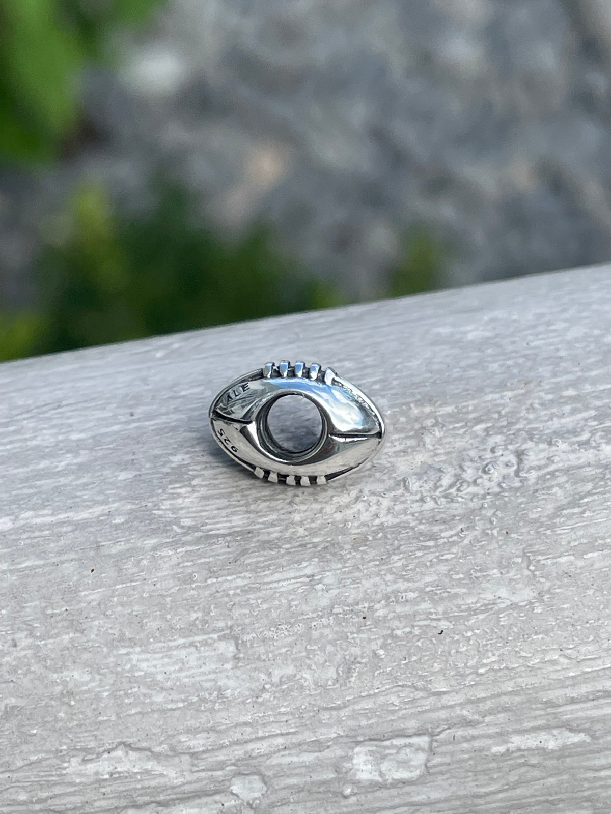 Retired Pandora 790384 Silver Football Charm