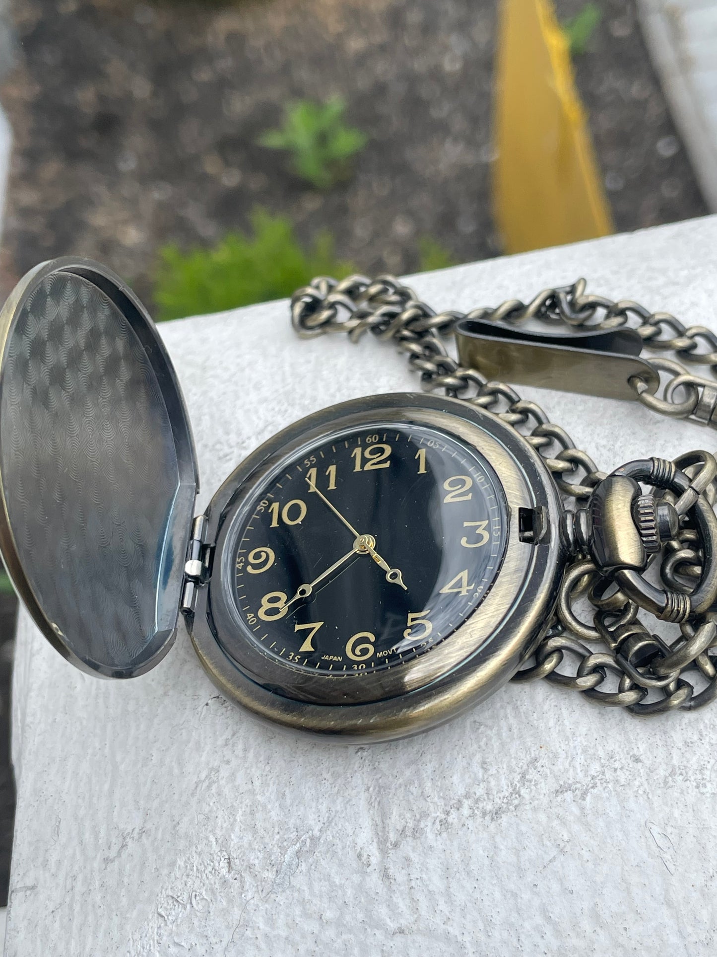 Dad Pocket Watch with Chain