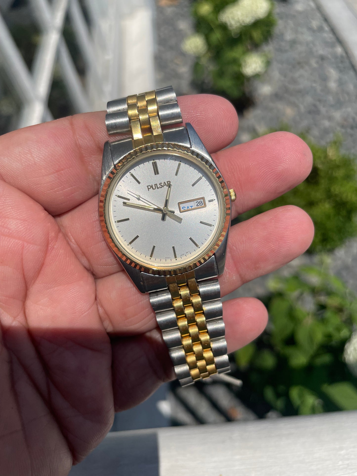 Men’s Vintage Two-tone Pulsar Watch