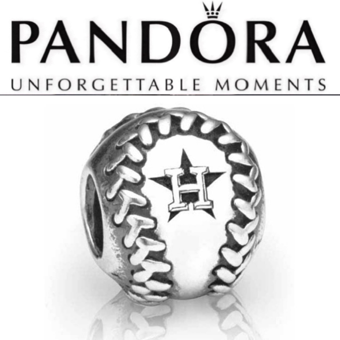 Houston Astros Engraved Baseball Charm USB790969-G011