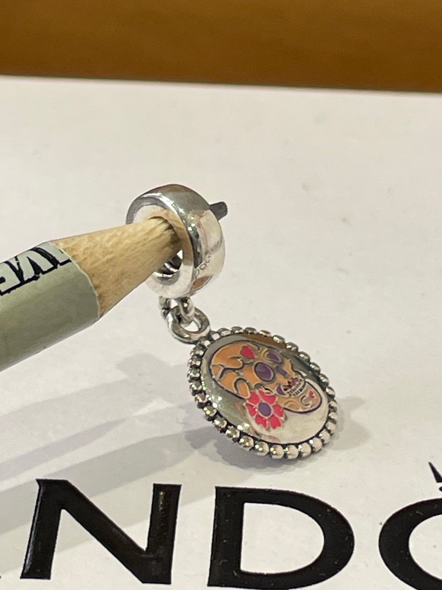 Pandora Mexico Country Exclusive Calavera Sugar Skull Dangle Moments Travel Charm