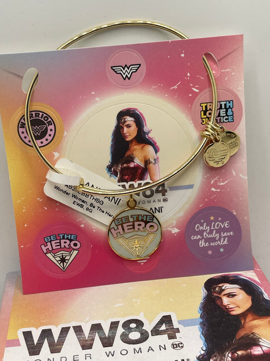 Alex and Ani Wonder Woman Be the Hero Gold Bracelet NWT