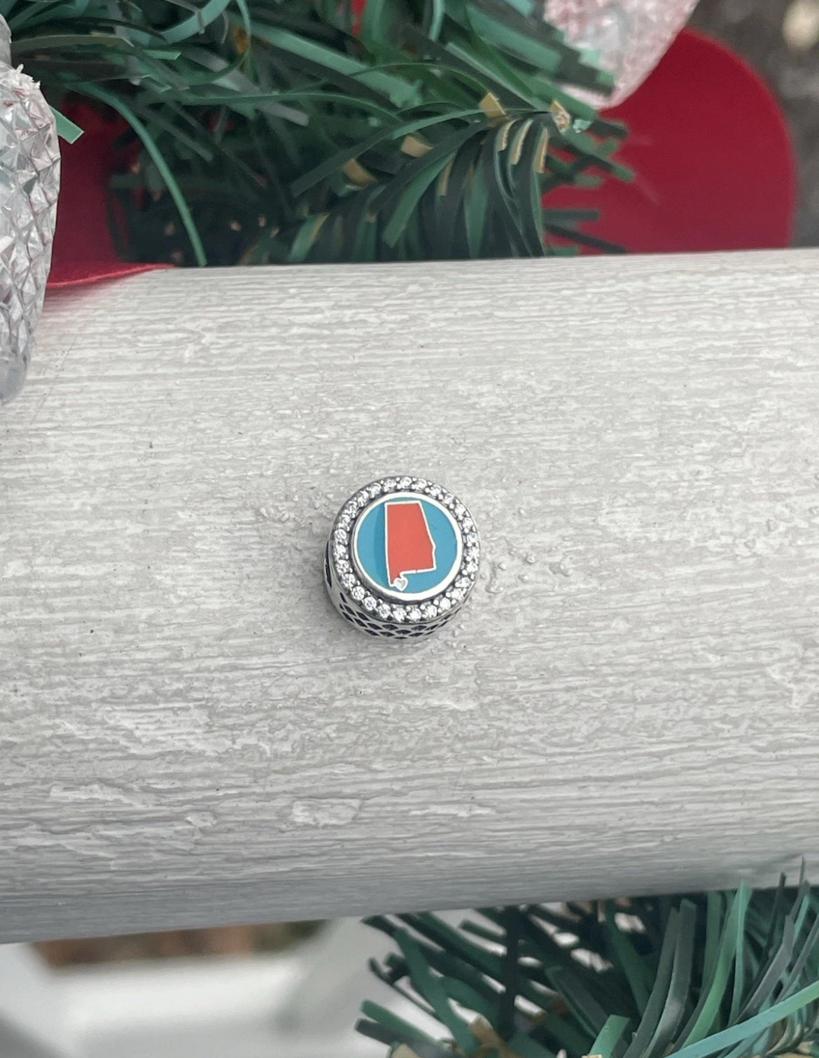 Pandora Orange Lake Alabama State Exclusive Round Signet Travel Destination Vacation Charm