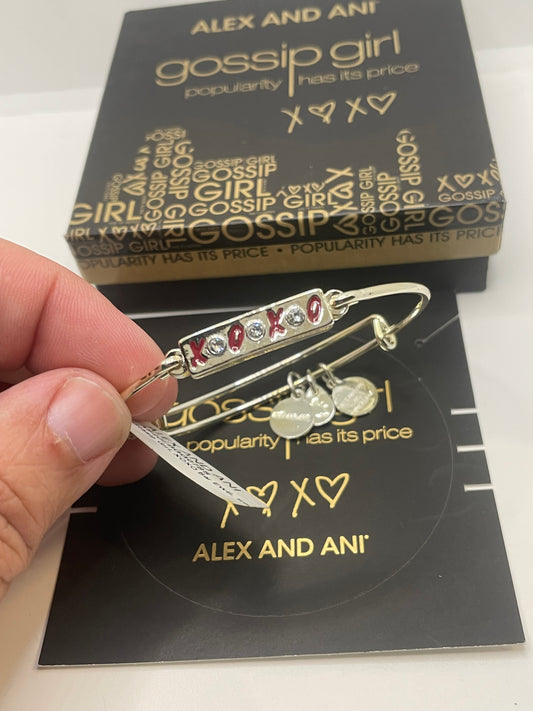 NWT Alex and Ani Gossip Girl XOXO Bar Bracelet