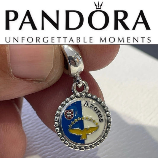 Pandora Azores Islands Exclusive Country Flag Colors Dangle Moments Charm