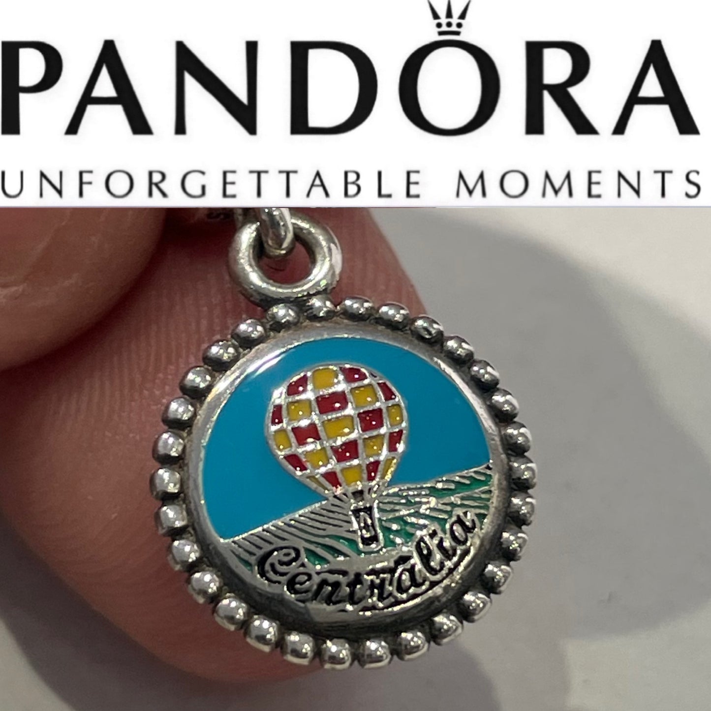 Pandora Centralia Illinois Exclusive Hot Air Balloon Festival Travel Charm