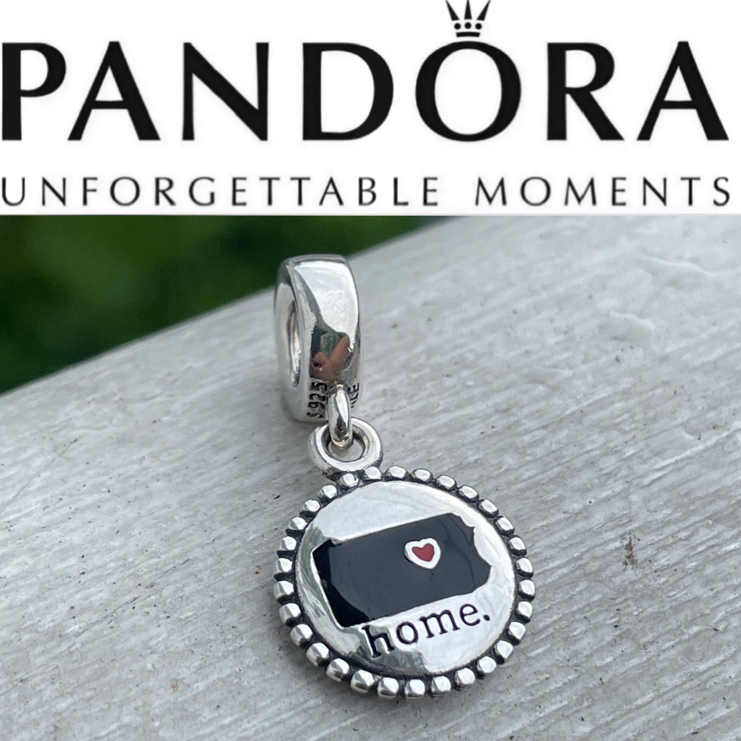 Pandora Pennsylvania State Exclusive State Love Dangle Charm