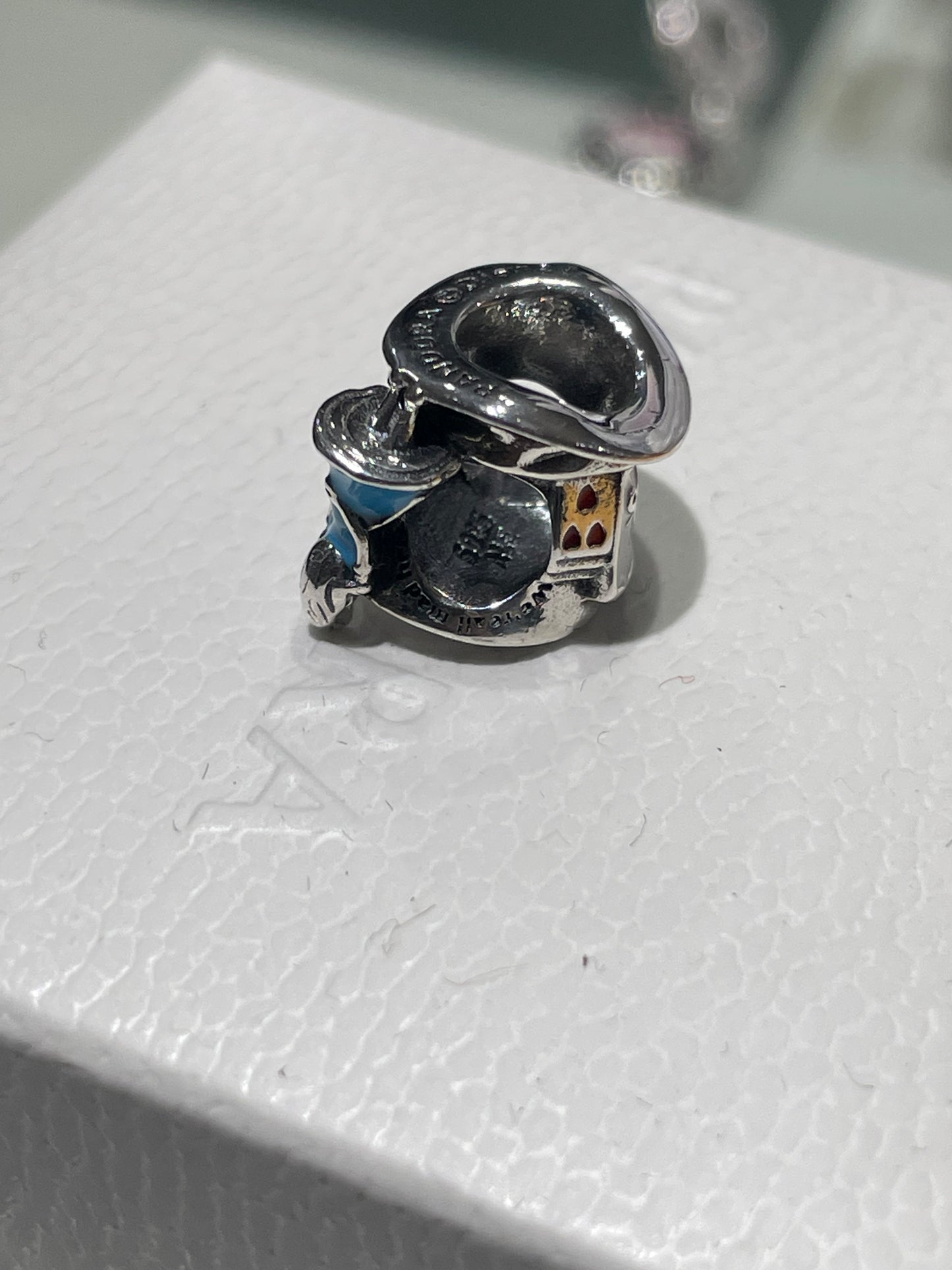 Retired Pandora x Disney Parks Exclusive Alice in Wonderland Mad Hatter Charm