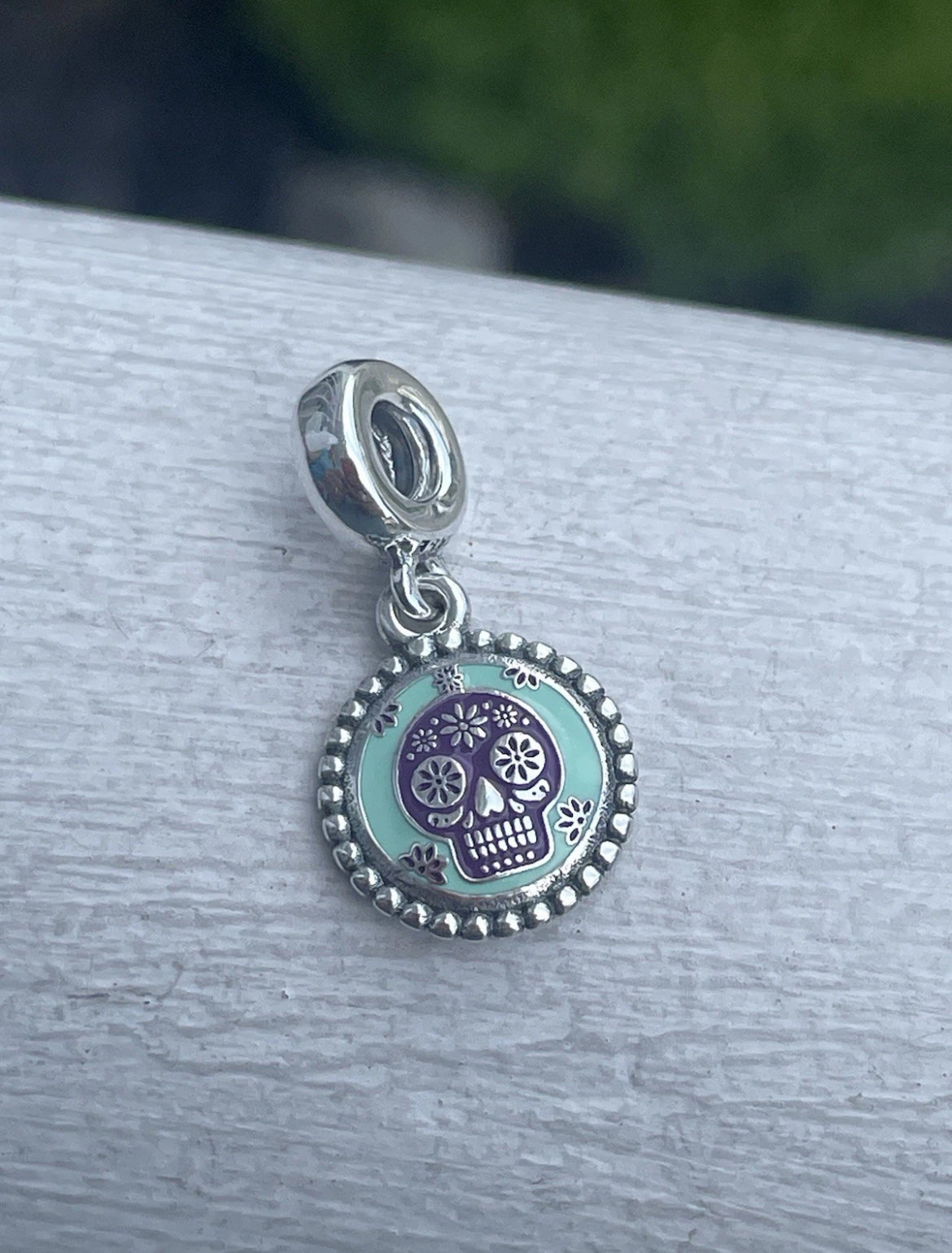 Pandora Calavera Sugar Skull Mexico Exclusive Dangle Moments Charm