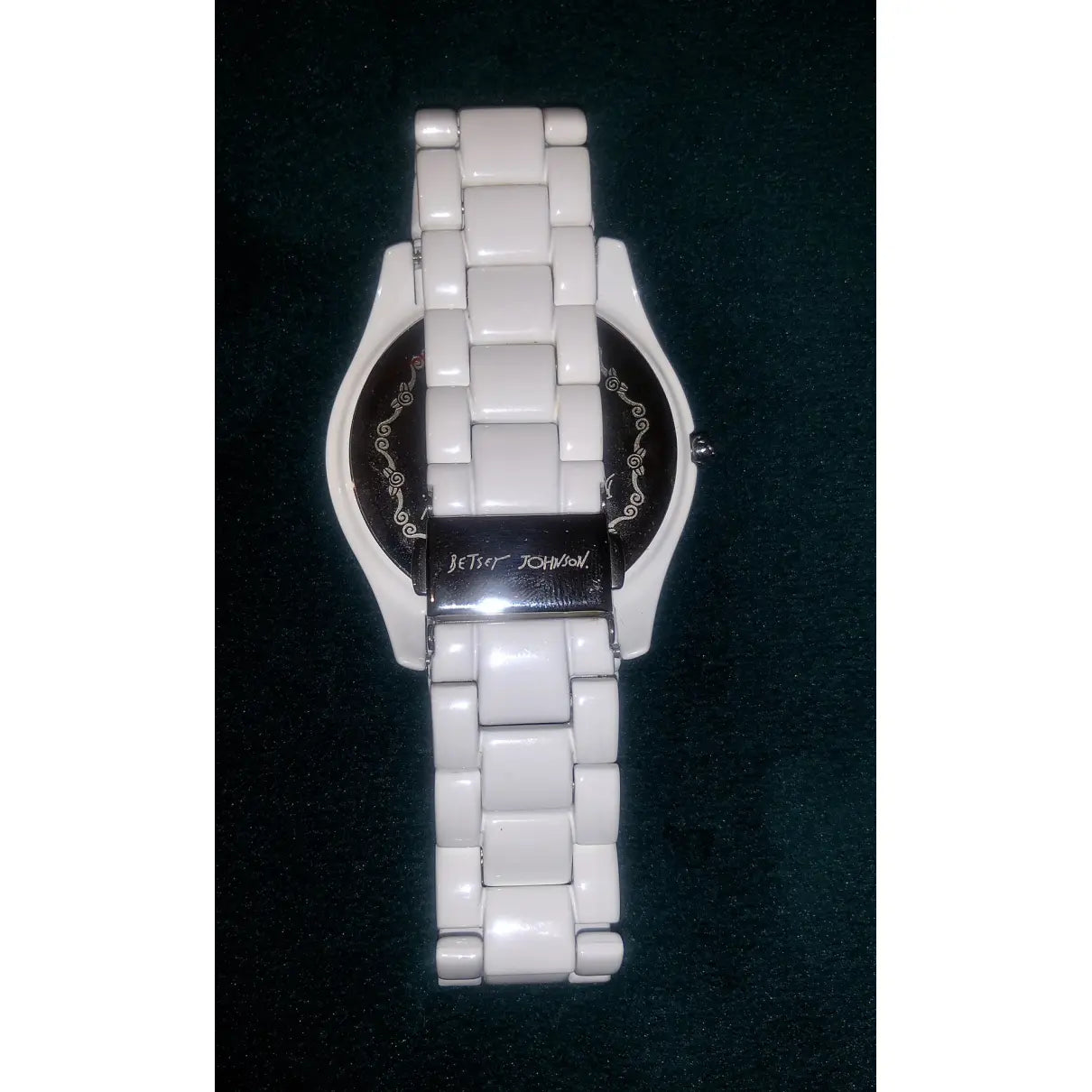 Betsy Johnson White Color Stainless Steel Watch
