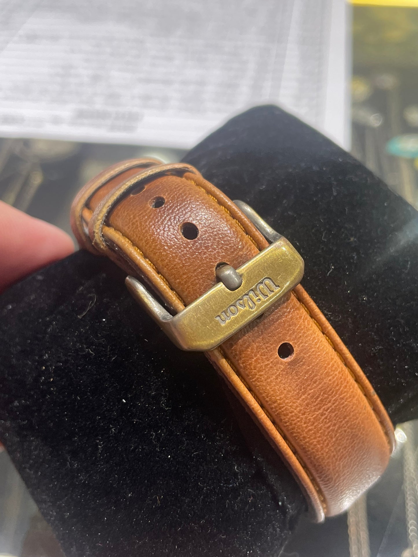 Men’s Vintage Wilson Tan Leather Watch