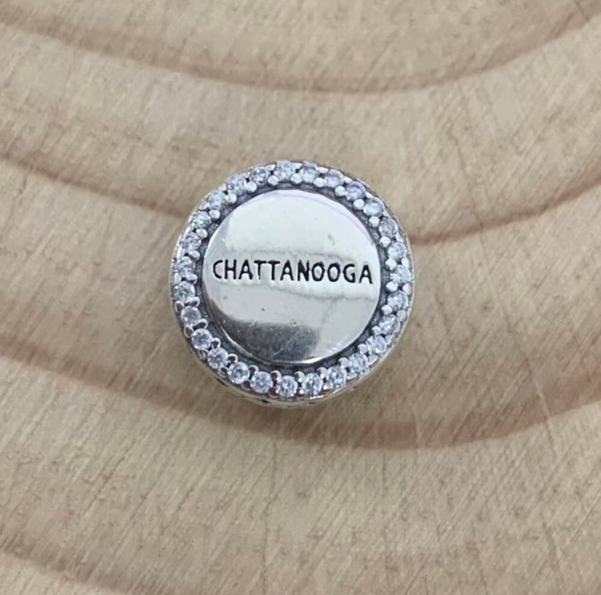 Pandora Chattanooga Tennessee City Exclusive Round Signet State Travel Charm