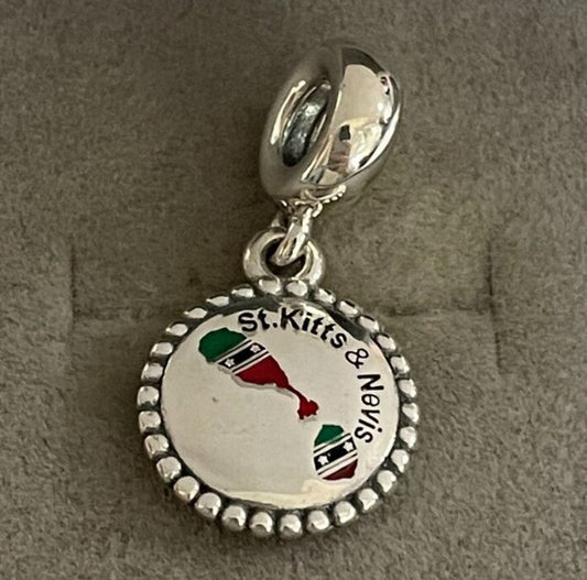 Pandora St. Kitts & Nevis Island Country Exclusive Travel Vacation Dangle Charm