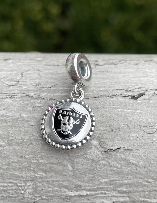 Pandora Las Vegas Raiders NFL dangle Charm