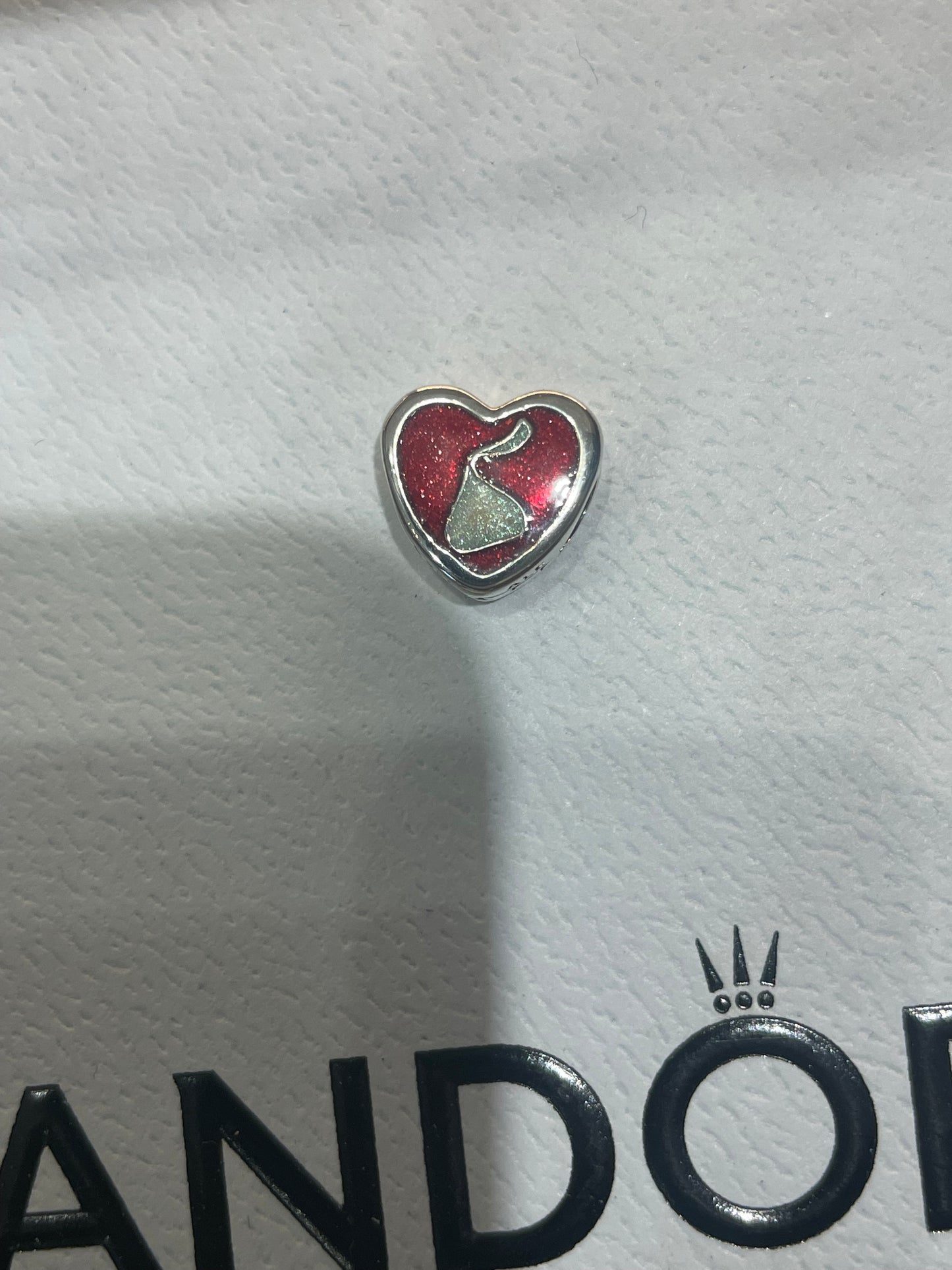 Pandora Hershey Pennsylvania Exclusive Hershey Kiss Logo Heart Charm