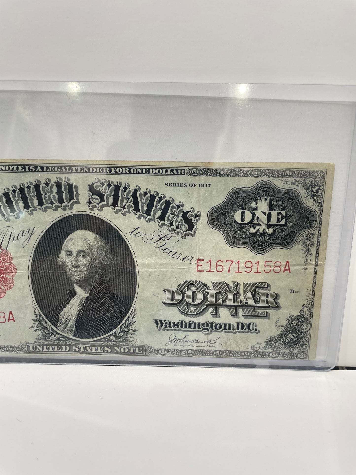 1917 U.S. Large $1 Bill Note