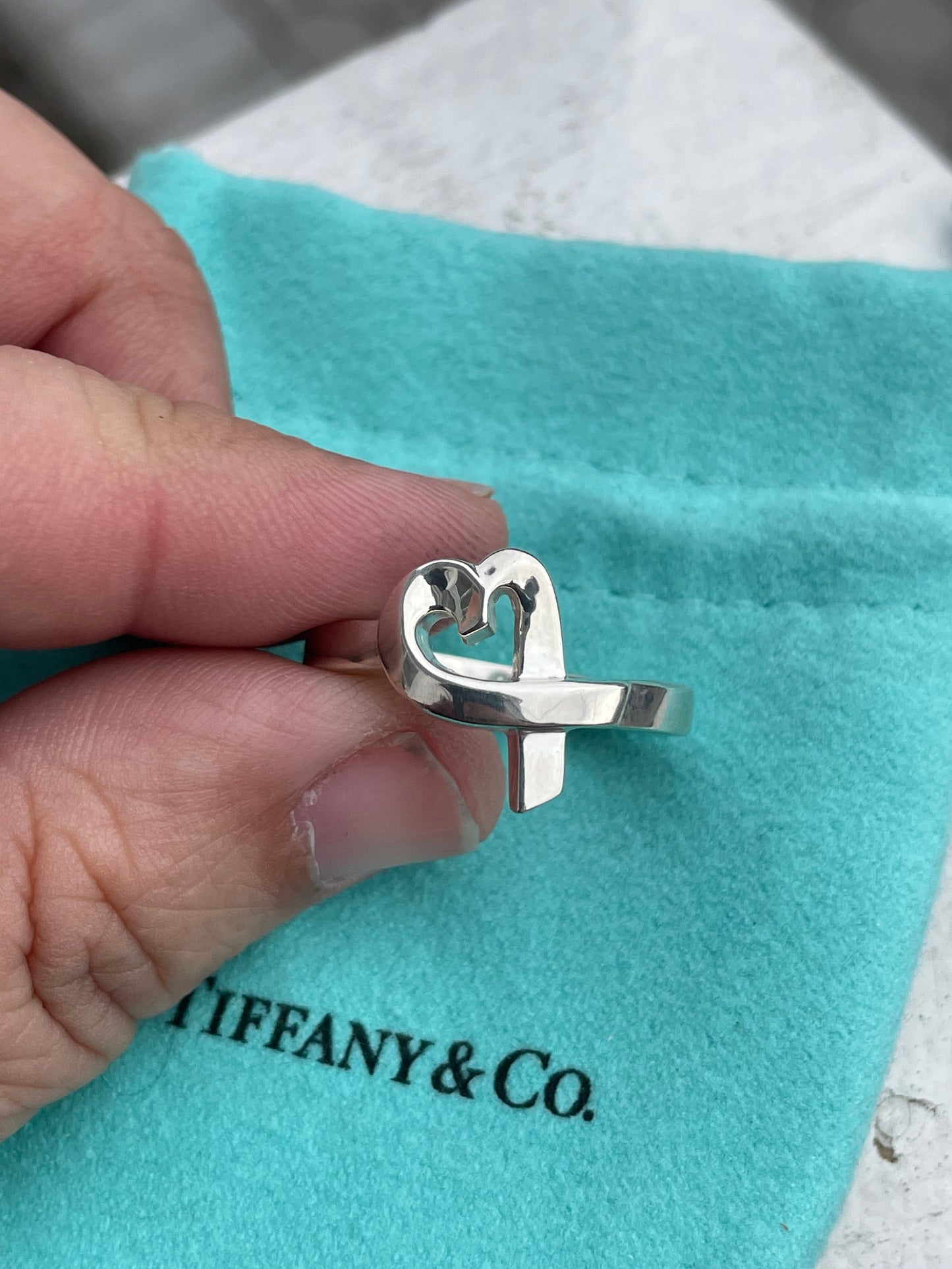 Tiffany&Co Paloma Picasso Loving Heart Ring Size 8.5